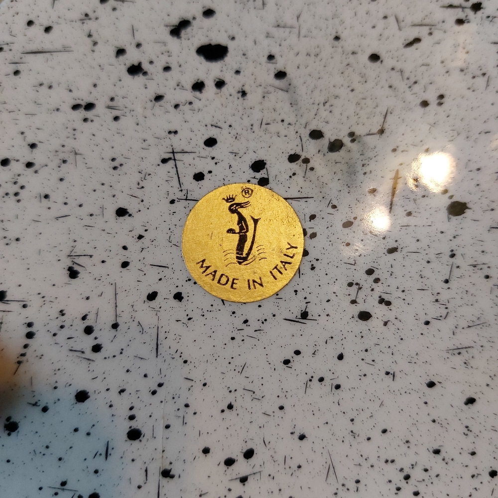 Vintage Speckled Ceramic Jewelry/Trinket Box - Picture 3 of 8